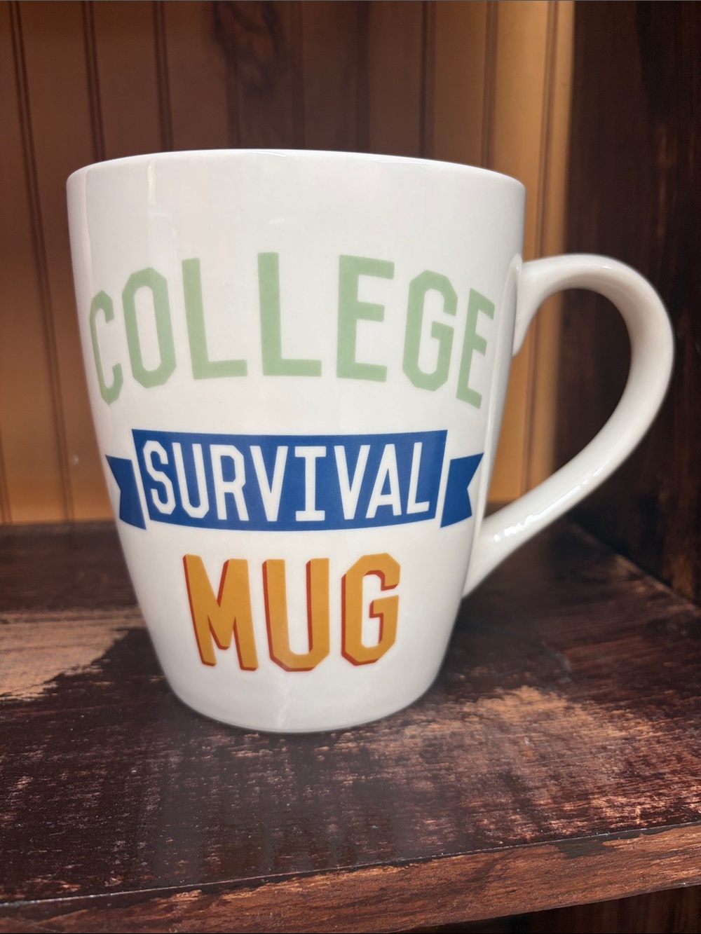 Room Essentials 50oz “College Survival Mug” Stoneware Oversized Mug. Target